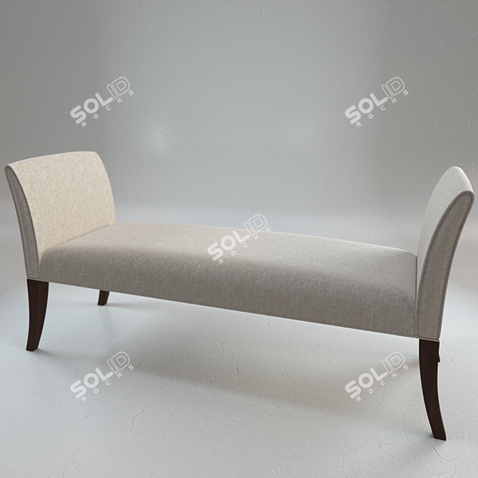 Elegant Goya Sofa & Chair 3D model image 2