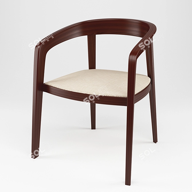 Elegant Corvo Chair: Stylish & Comfortable 3D model image 1