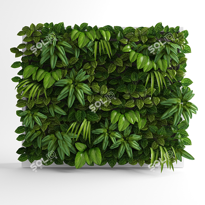 Eco-Friendly Living Wall 3D model image 1