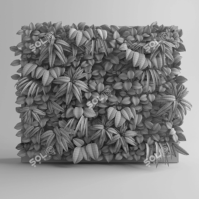 Eco-Friendly Living Wall 3D model image 2