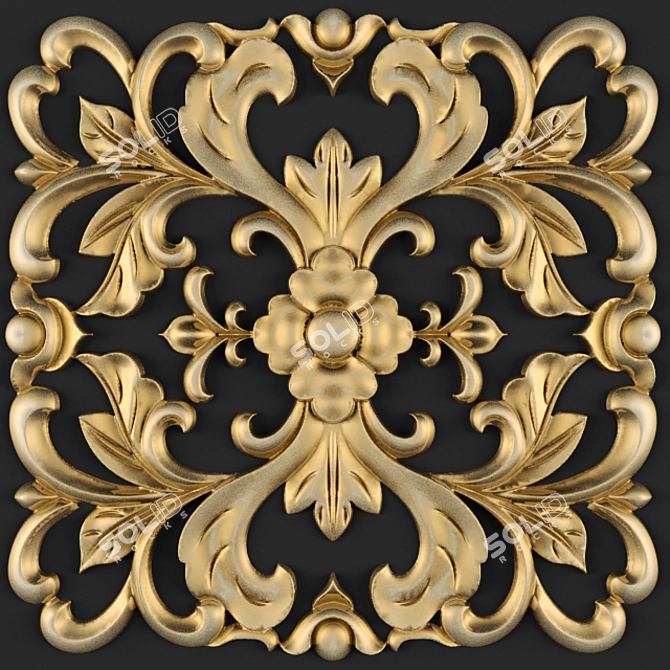 Ornamental Molding: Exquisite Details 3D model image 1