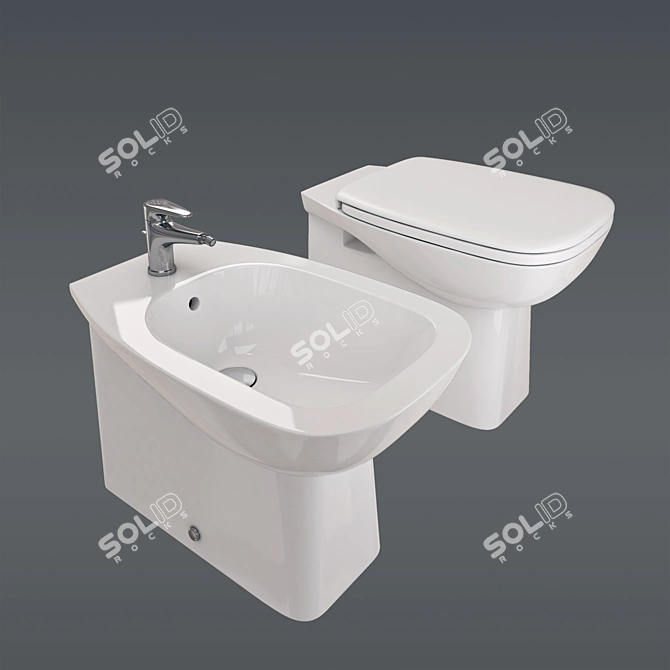 D-Code Duravit German Bathroom Fixtures 3D model image 1