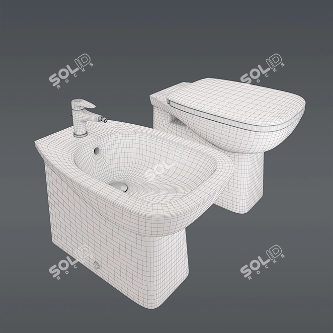 D-Code Duravit German Bathroom Fixtures 3D model image 2