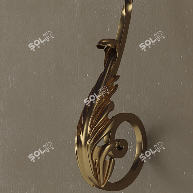 Architectural Baluster Wall Sconce 3D model image 3