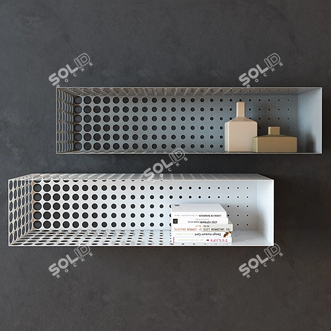 Metal Mist Shelves 3D model image 3