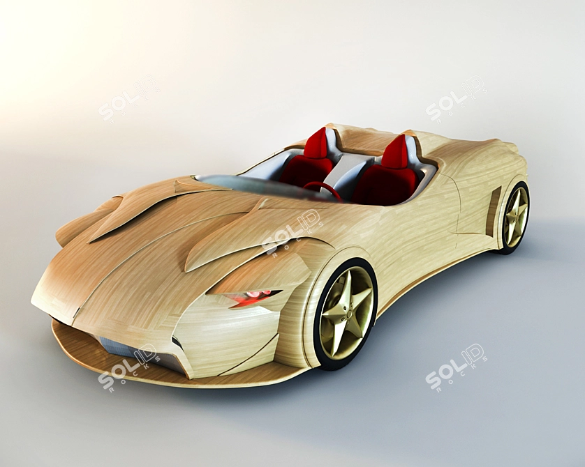 Revved-up Italian Stallion: Ferrari 3D model image 1