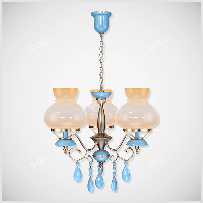 Elegant Matteo HY785 Chandelier 3D model image 1