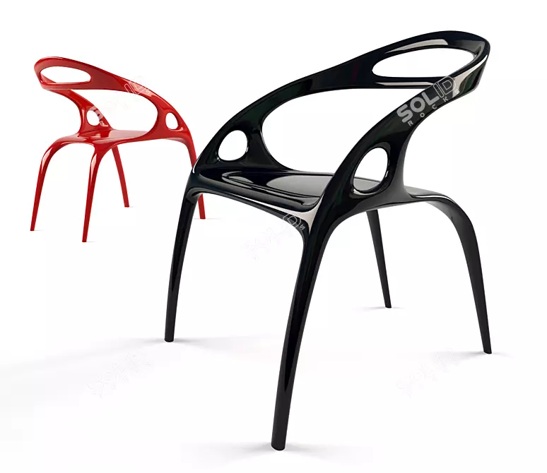 Bernhardt Design Color-Changing Chair 3D model image 1