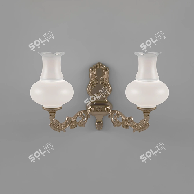 Vintage Soviet Sconces 3D model image 1