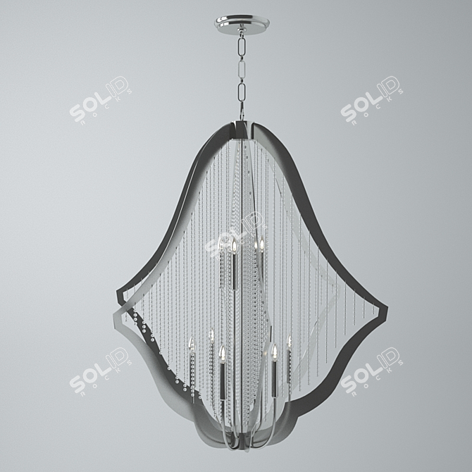 Modern Elegant Chandelier 3D model image 1