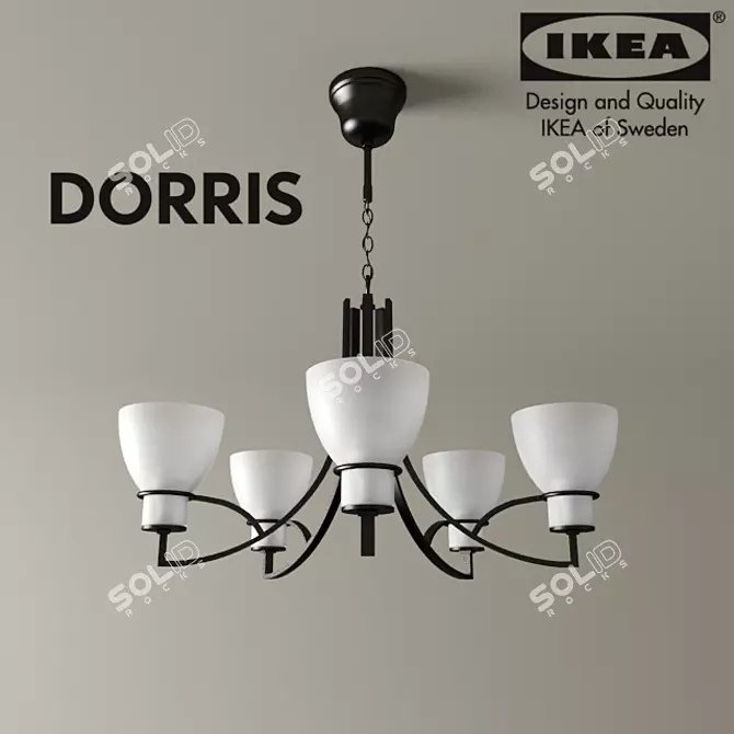 Dorris Suspension: 5 Shades of Light 3D model image 1
