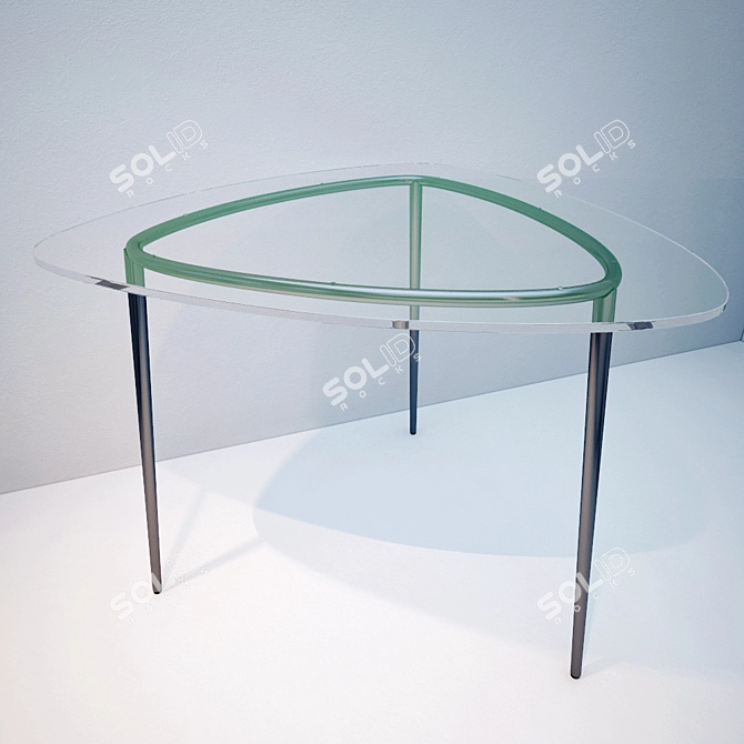 Polygon Dining Table 3D model image 1