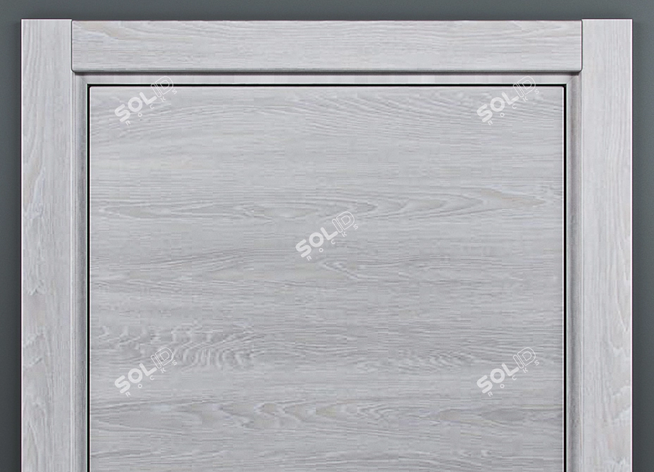 Elegant Barausse Doors- Walnut & Perla 3D model image 3