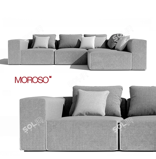 Modular Moroso Field Sofa 3D model image 1