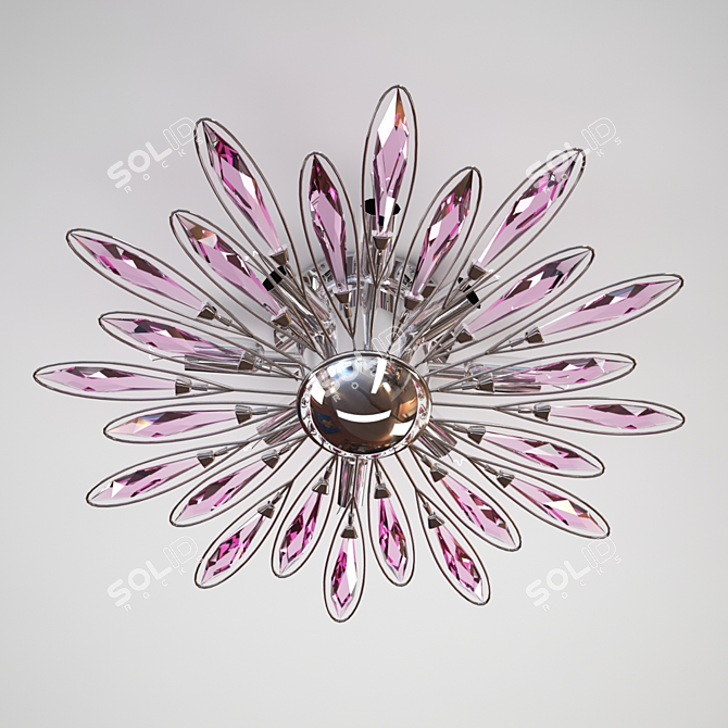 Italian Crystal Chandelier: Stilkronen Hartea HT71 3D model image 1