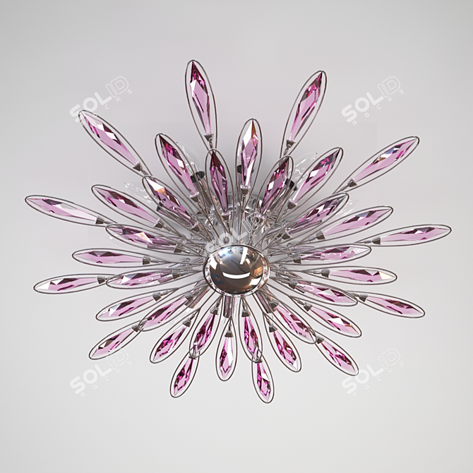 Title: Stilkronen Hartea HT72 Crystal Ceiling Chandelier 3D model image 1