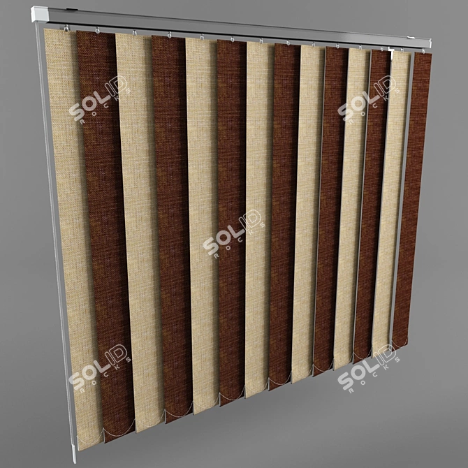 Moderna Vertigo Vertical Curtain 3D model image 1