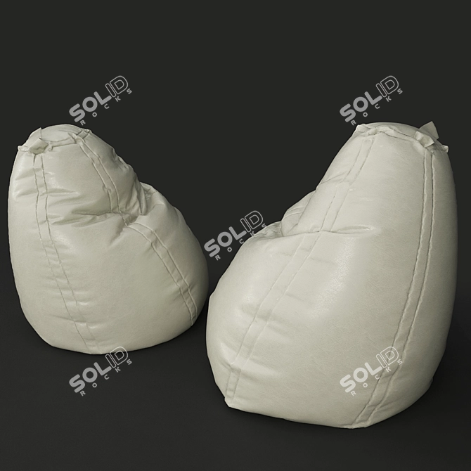 Cozy Bean Bag Chair 3D model image 1