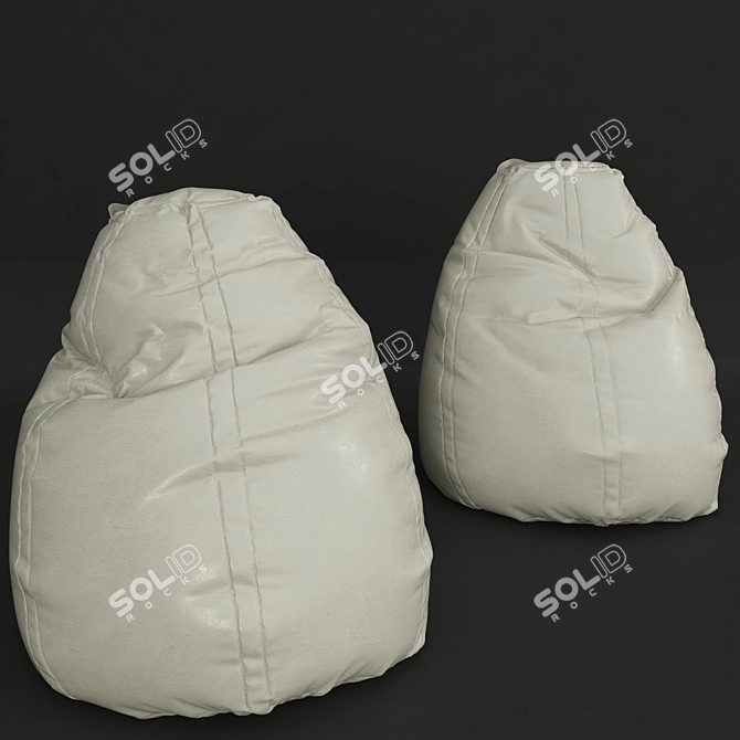 Cozy Bean Bag Chair 3D model image 2