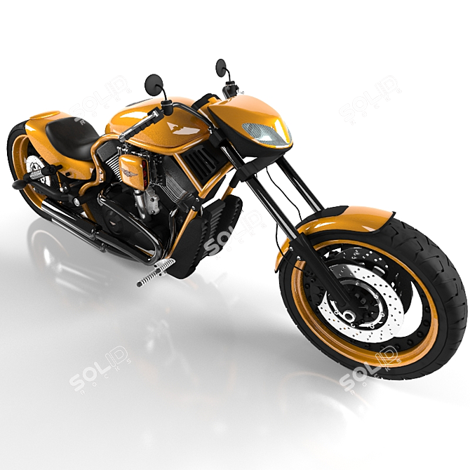 Harley Davidson Evolution 3D model image 1