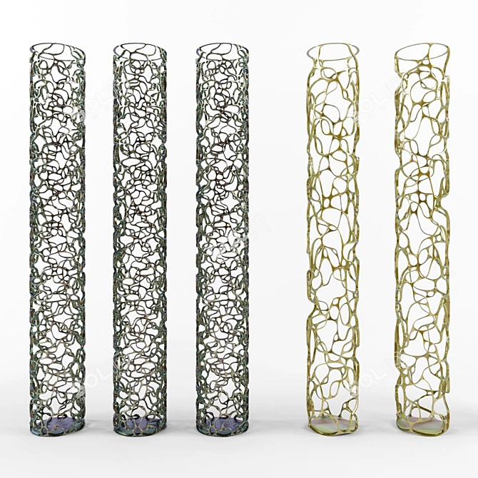 Title: Elegant Home Décor Vases 3D model image 1