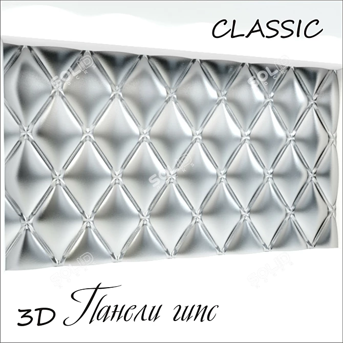 Title: Classic 3D Panel 3D model image 1