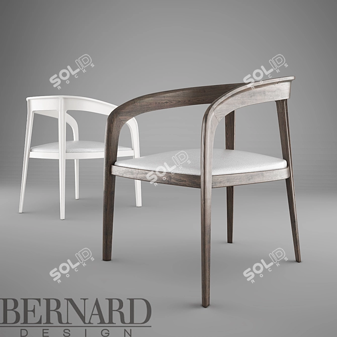 Title: Elegant BERNARD Chair 3D model image 1