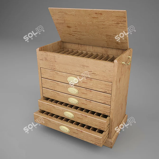 Minimalist Chest Collection 3D model image 1