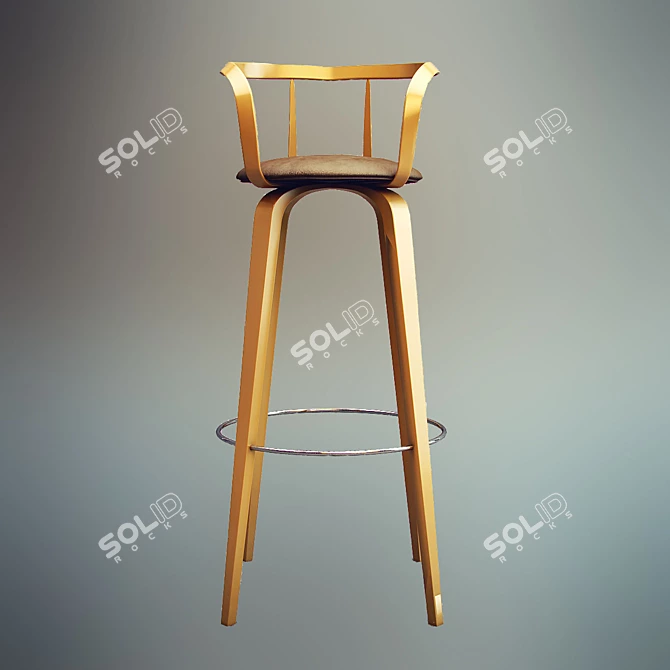 Stylish Magazine-Inspired Chair 3D model image 1