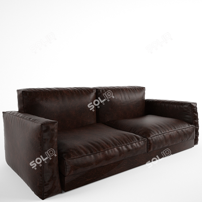 Title: Custom-Made Sofa: Exceptional Comfort 3D model image 1