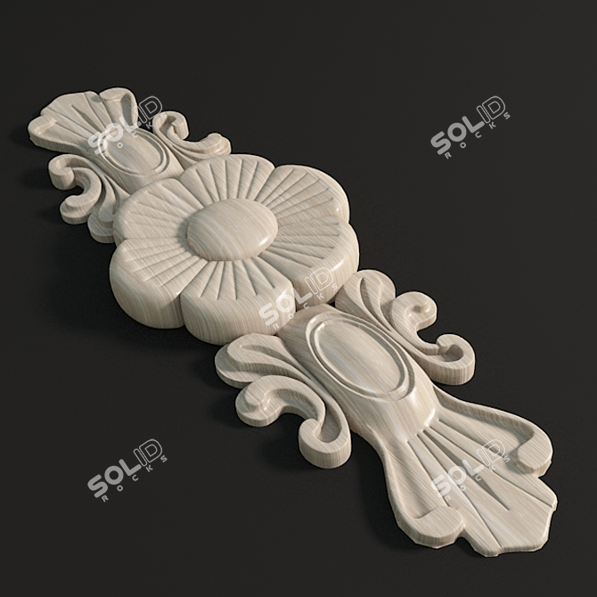 Wood Carvings, Decorative Moldings 3D model image 2