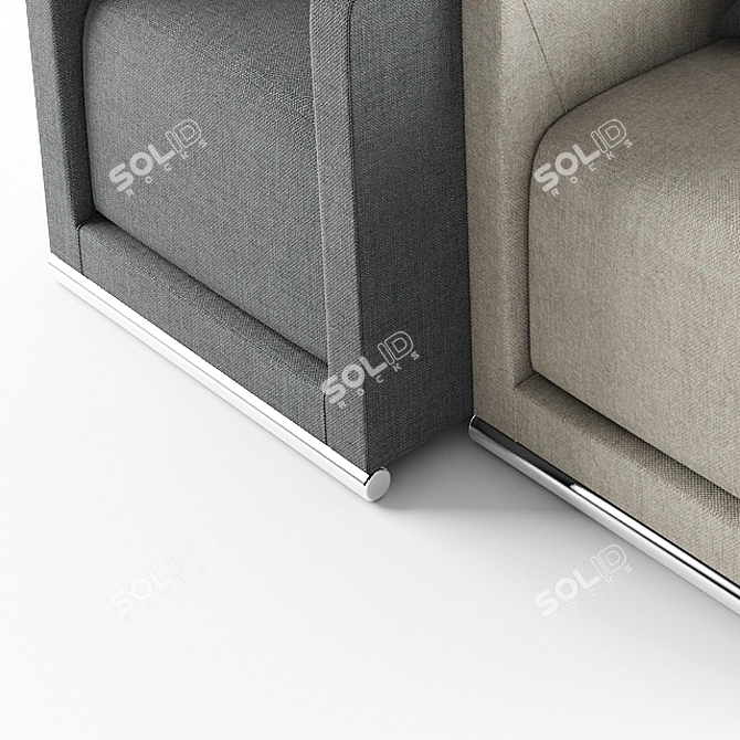 Stylish Alberta Perseus Armchair 3D model image 3