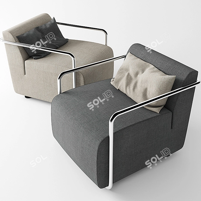 Busnelli Policromo Chair: Modern Elegance for Every Space 3D model image 1