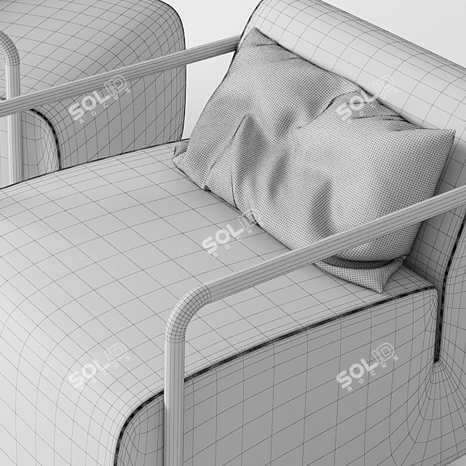 Busnelli Policromo Chair: Modern Elegance for Every Space 3D model image 3