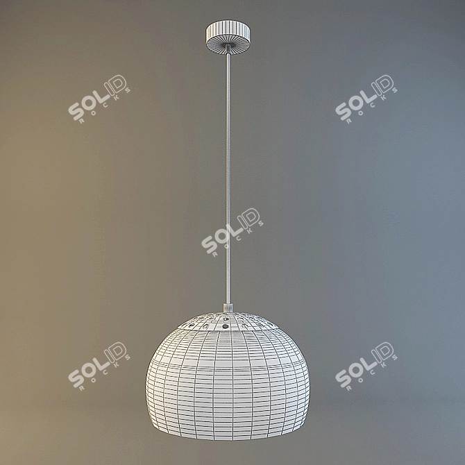 Elegant Massive Ibsen Pendant 3D model image 2