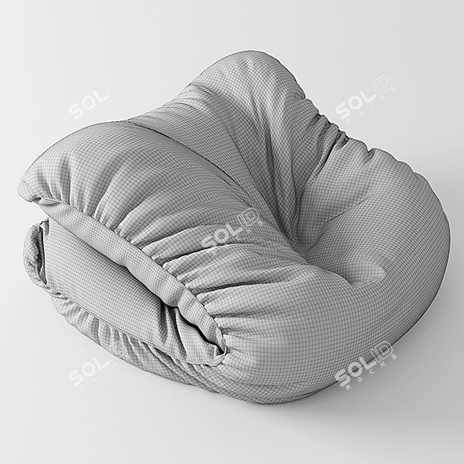 Cozy Sack Chair 3D model image 2