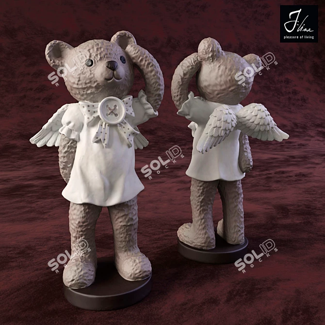 Oscar Bear Plush Toy 3D model image 1