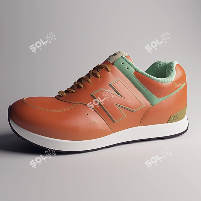 New Balance 576 "Royal Oak" Pub Pack 3D model image 1