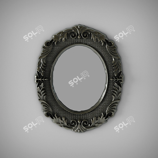 Decorative Molding with Intricate Mirror Design 3D model image 1