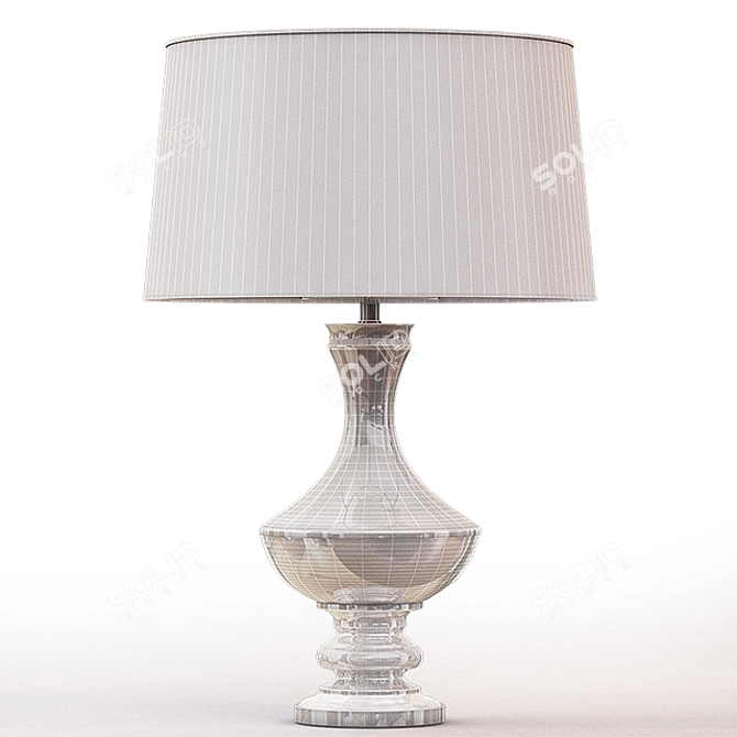 Elegant Alton Table Lamp 3D model image 2