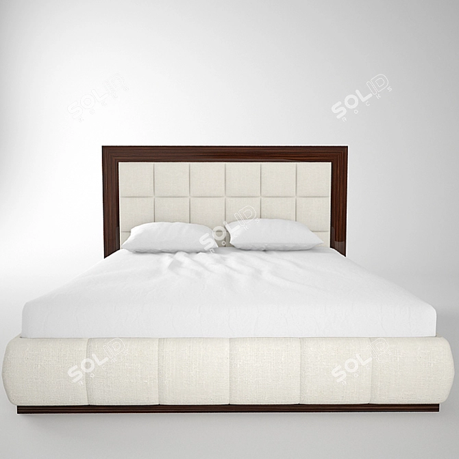 Luxury Dream Bed 3D model image 2