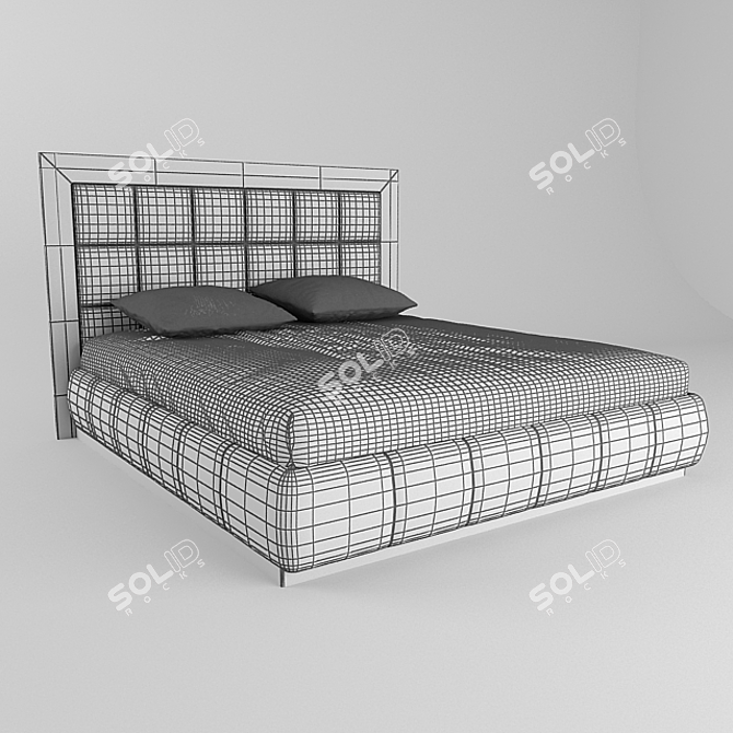 Luxury Dream Bed 3D model image 3