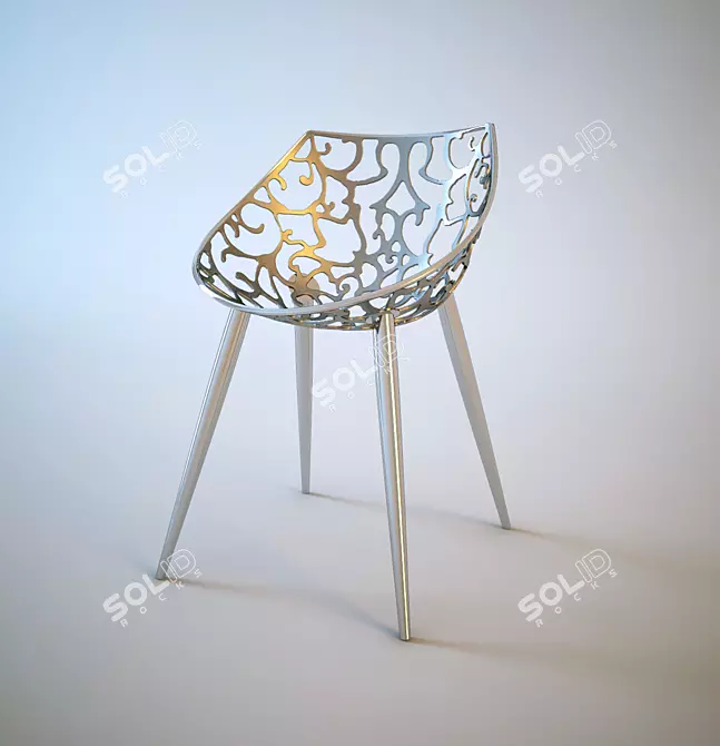 Delicate Driade Dining Chair 3D model image 1