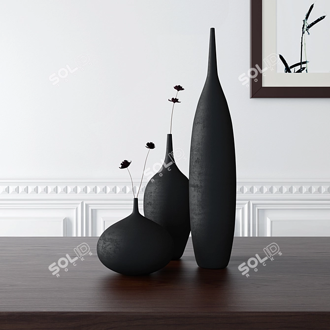 Elegant Vases by Sara Paloma 3D model image 1