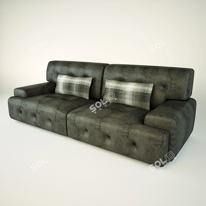 Montage Low-Profile Sofa Set 3D model image 2