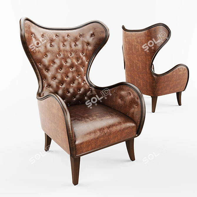 Timeless Armchair: Classic Elegance 3D model image 1