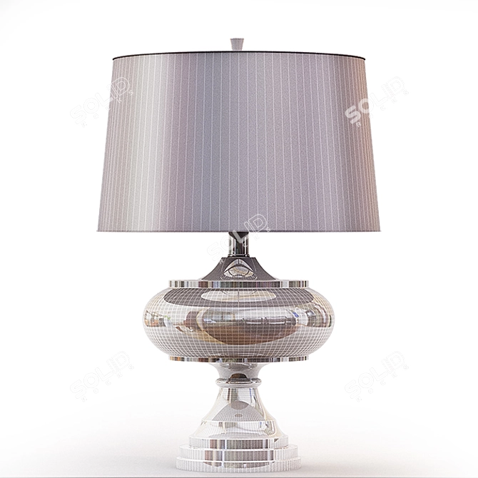 Elegant Polished Table Lamp 3D model image 2