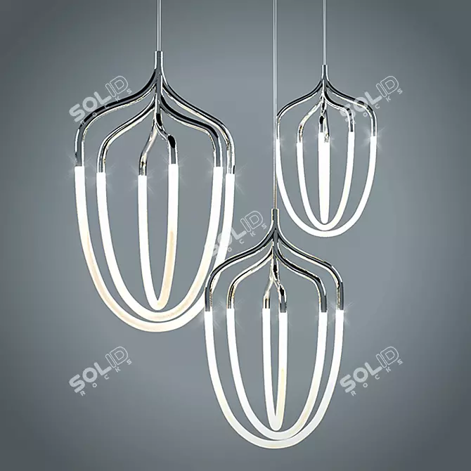 Elegant Hadron Lamp Tane 3D model image 1