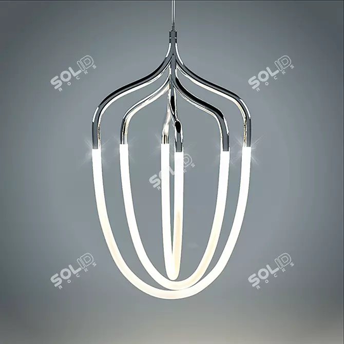 Elegant Hadron Lamp Tane 3D model image 2