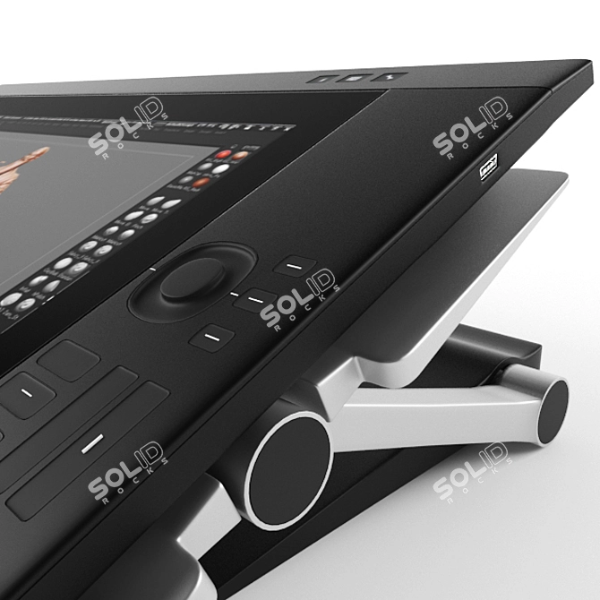 Ultimate Precision: Wacom Cintiq 24HD 3D model image 2